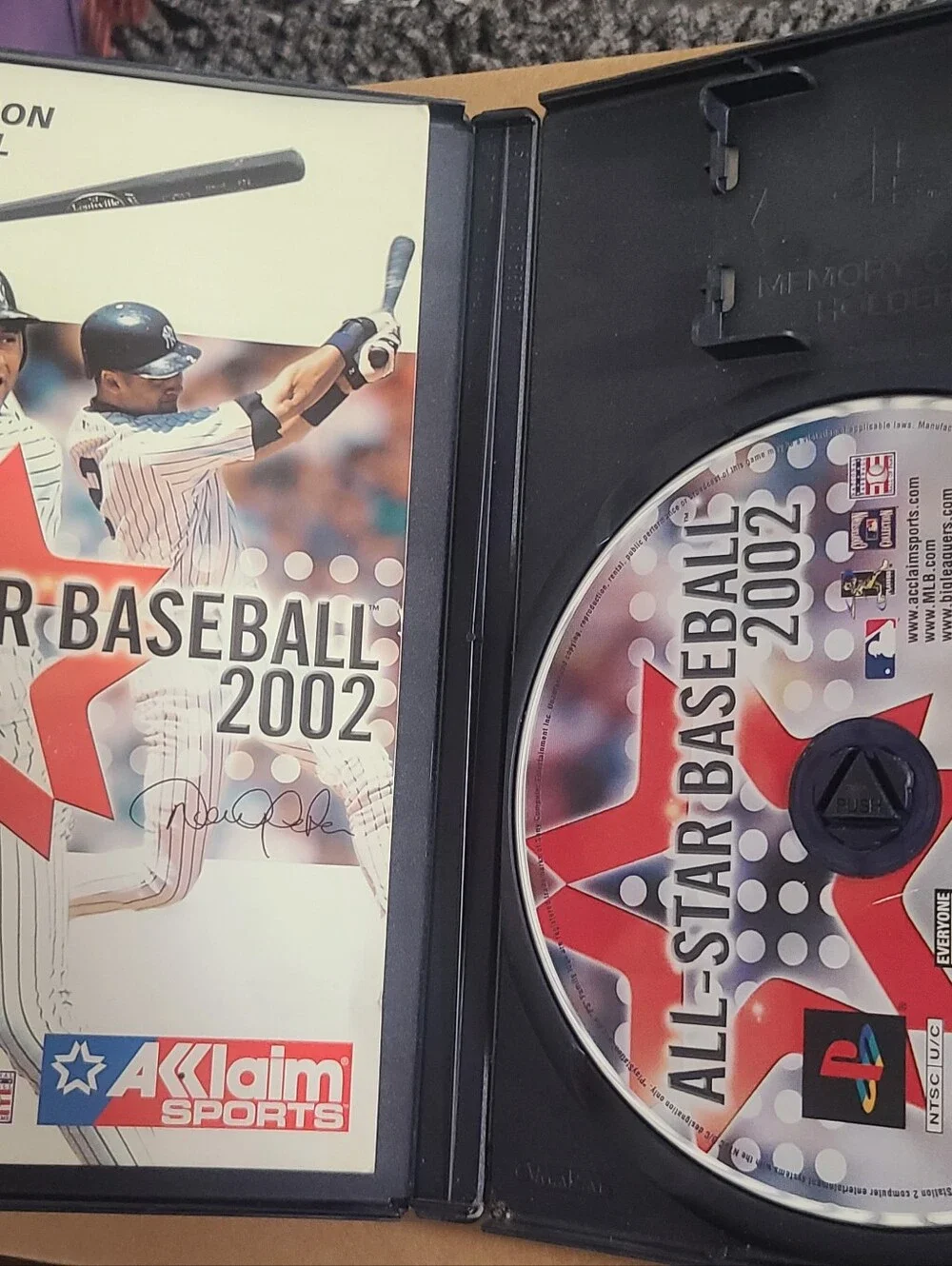 All-Star Baseball 2002 for the PlayStation 2 console, released by Acclaim Sports